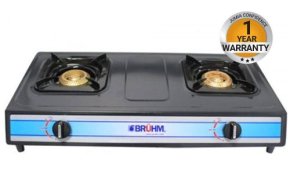 Bruhm BGC MT2B – 2 Burner Non Stick Gas Stove – Grey
