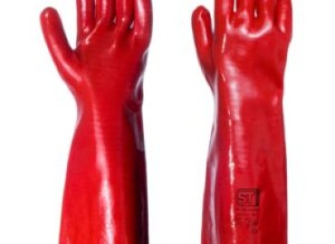 PVC Red Gloves CAT3 chemical resistance Gloves PVC Red Gloves CAT3 chemical resistance Gloves